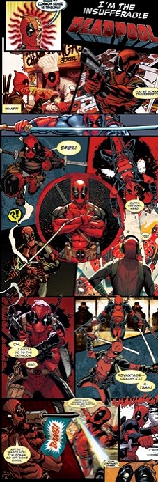 Deadpool Comic Tiles
