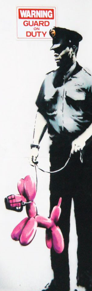 Street Art Guard Dog