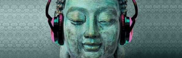 Buddha with Headphones