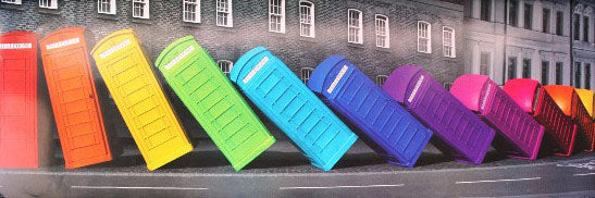 Colourful Telephone Boxes