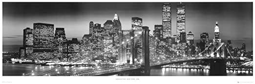 Manhattan New York Black and White