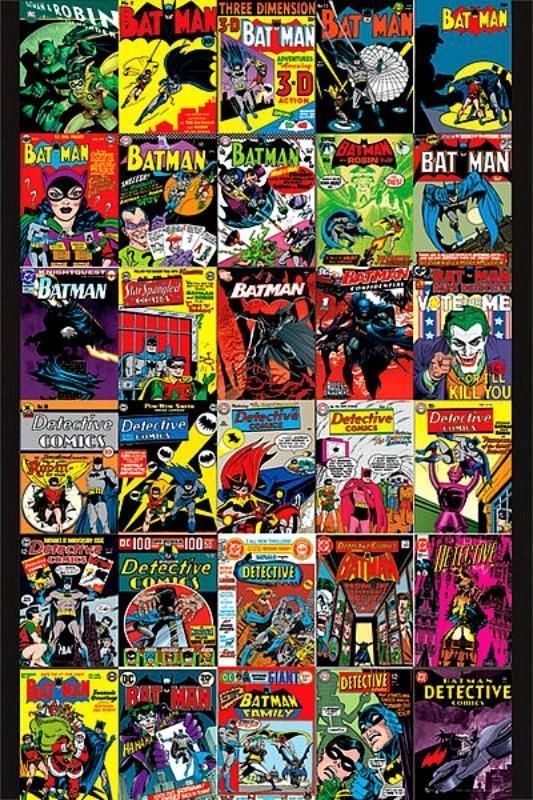 DC Comic Books Collage