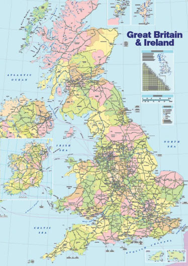Map of Great Brittian and Ireland