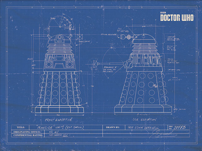 Doctor Who Dalek Blueprint