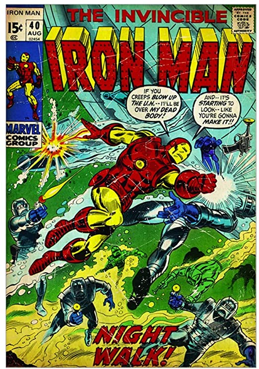 Iron Man Comic Night Walk