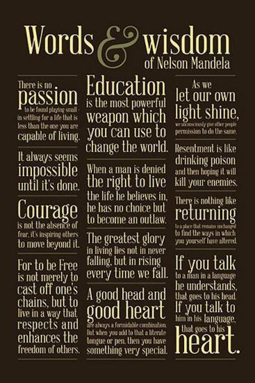 Words of Wisdom Nelson Mandela