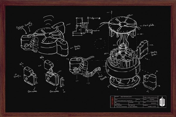 Doctor Who Black Board Drawing
