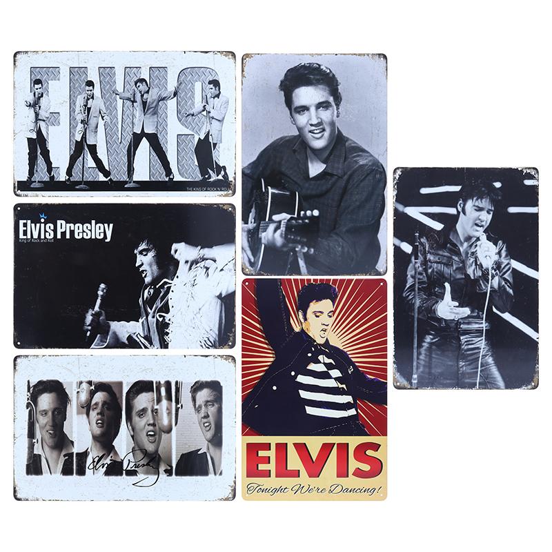 Elvis Metal Sign 20 x 30cm
