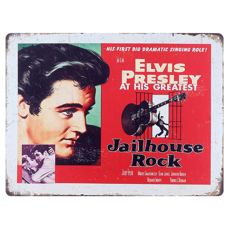 Elvis Metal Sign 30 x 40cm