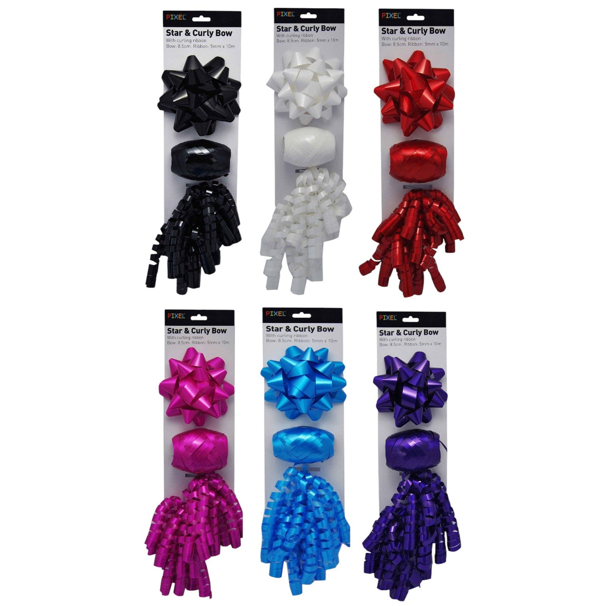 Star and Curly Bow with Ribbon