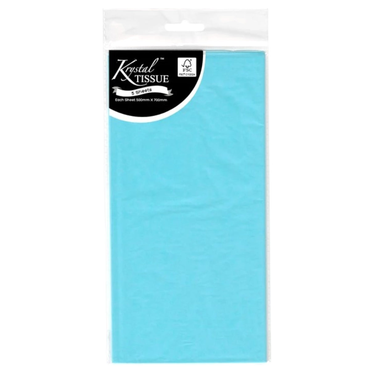 Light Blue Tissue Paper - 5 Sheets