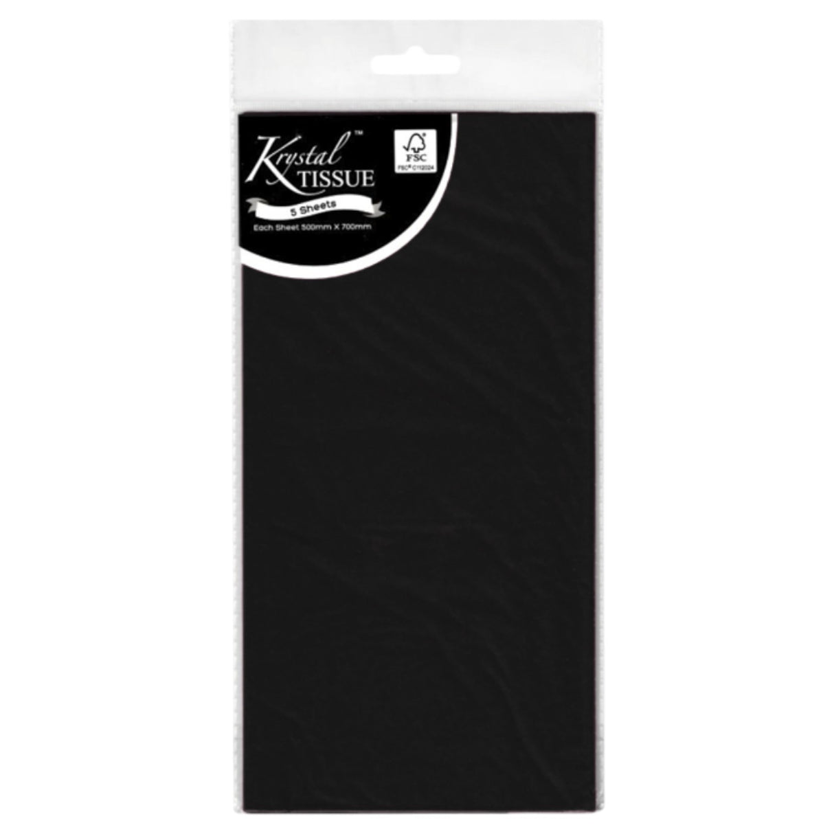 Black Tissue Paper - 5 Sheets