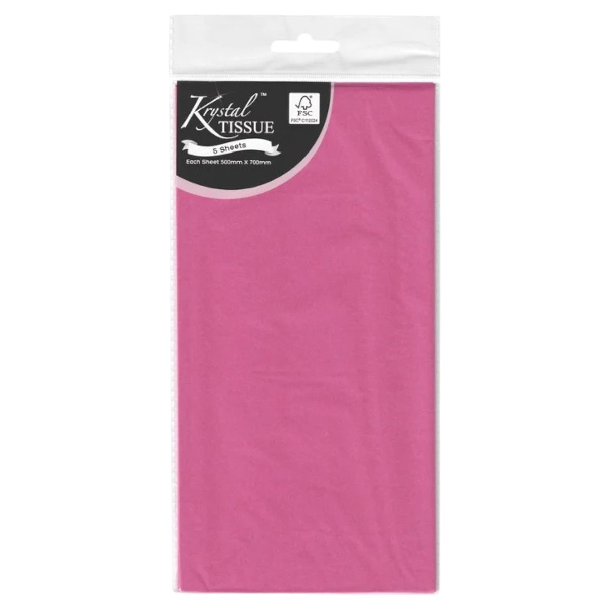 Hot Pink Tissue Paper - 5 Sheets