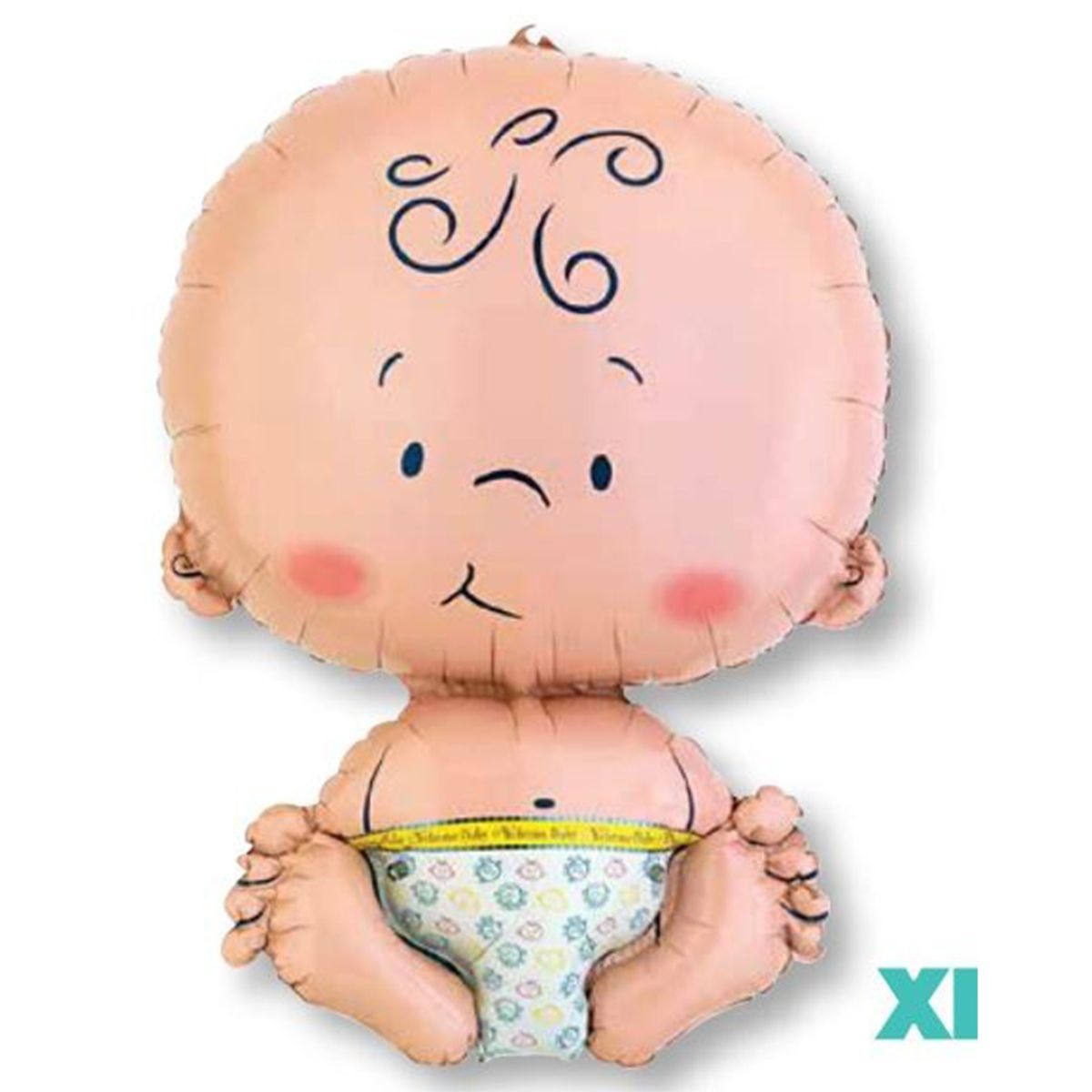 SuperShape Welcome Baby Foil Balloon 61cm x 41cm - Multicoloured