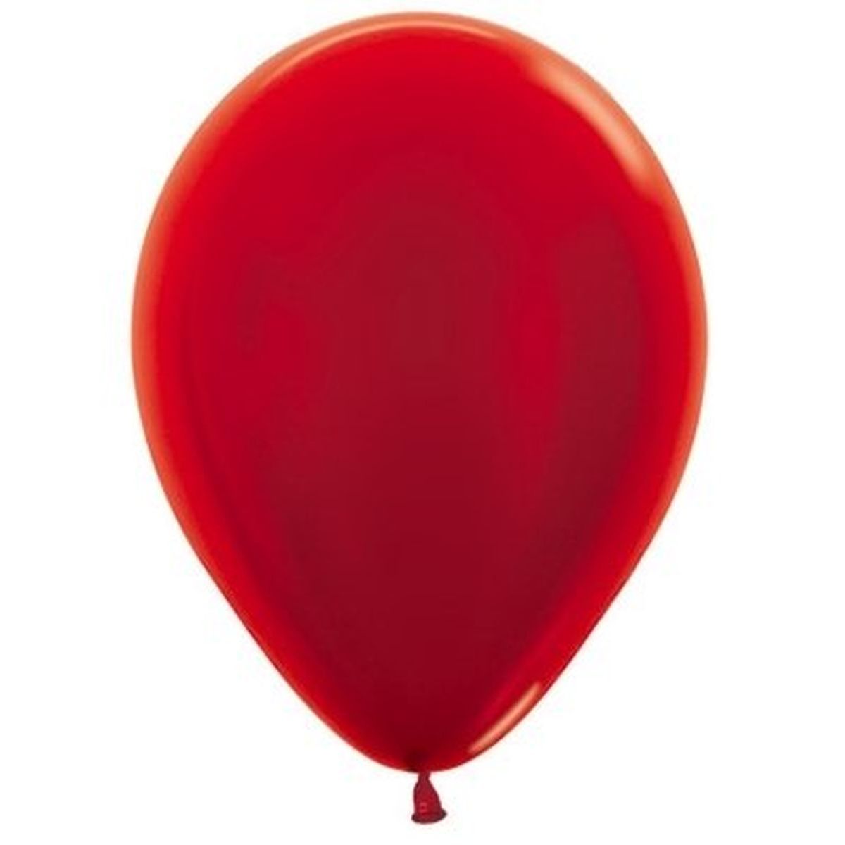 50 Pack 30cm Metallic Red Latex Balloons