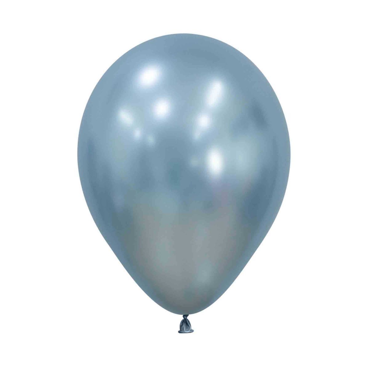 50 Pack 30cm Silk Latex Balloons - Arctic Blue