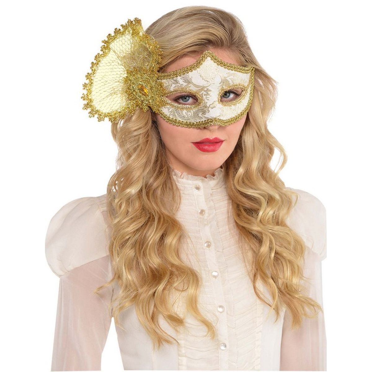 Parisian Gold Masquerade Half-Mask