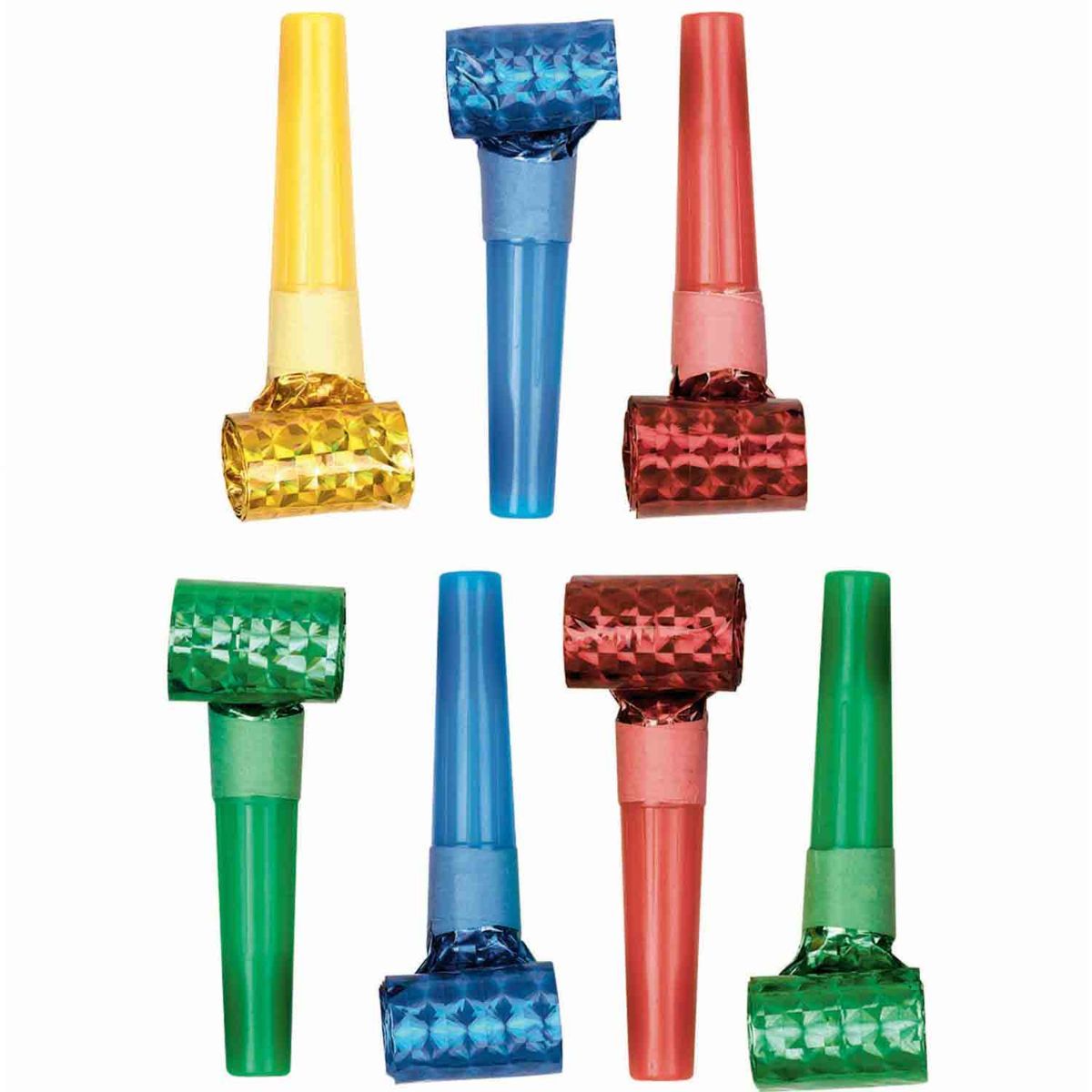 Party Horn Blowouts - 8 Pack