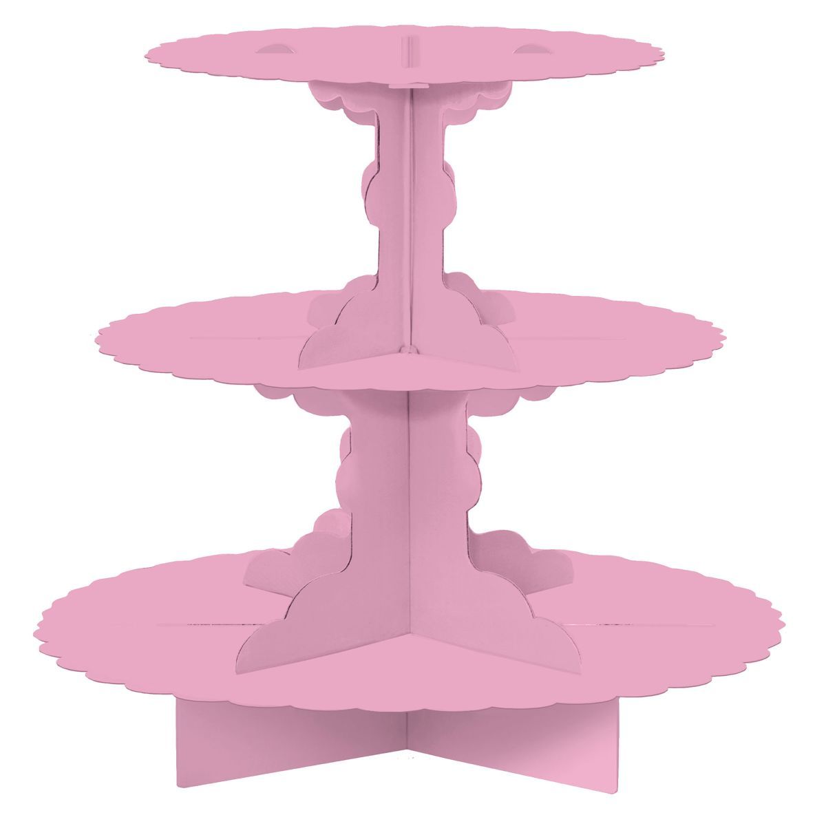 3 Tier Cardboard Treat Stand - New Pink