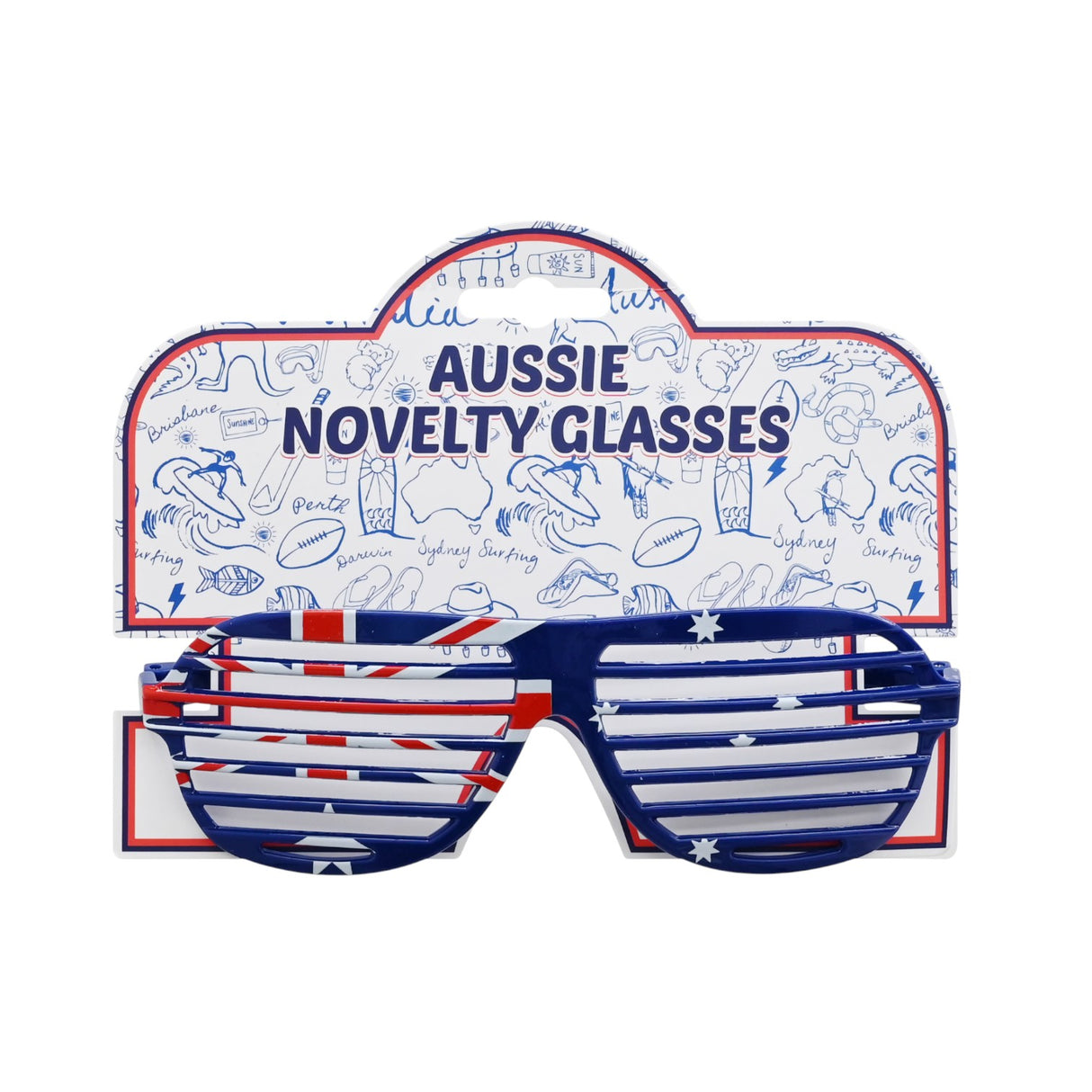 Aussie Jumbo Novelty Glasses