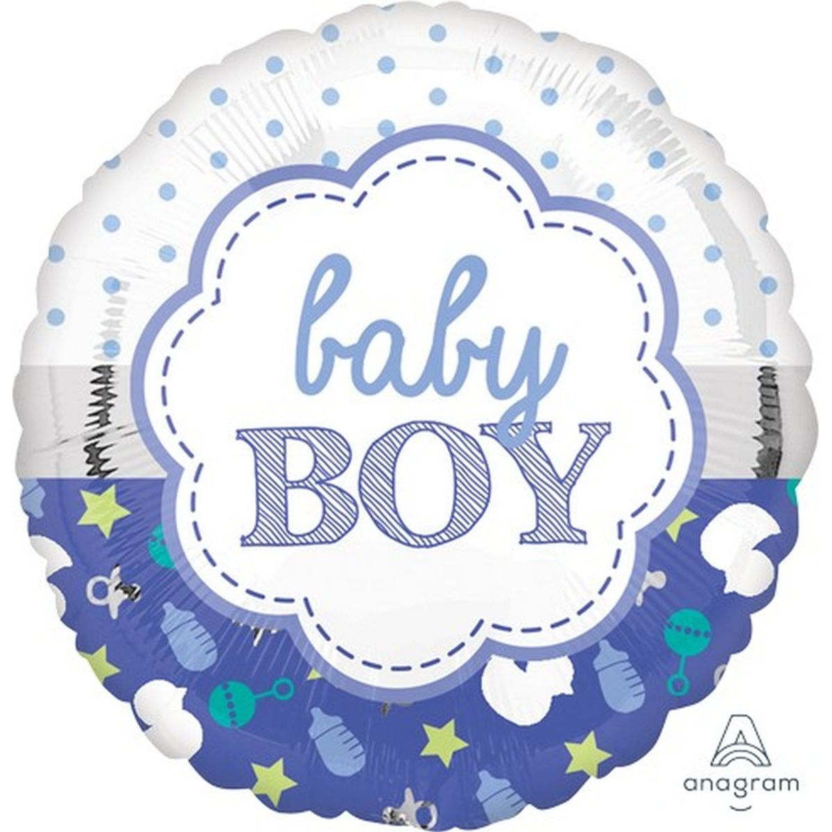 45cm Baby Boy Round Foil Balloon