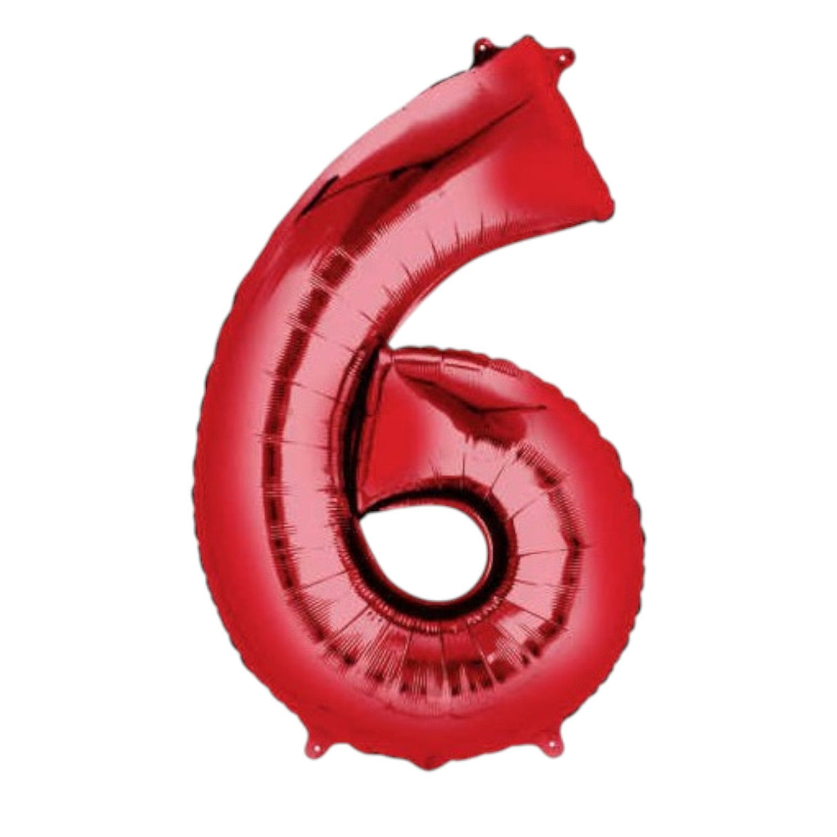 Number 6 Red Balloon 86cm