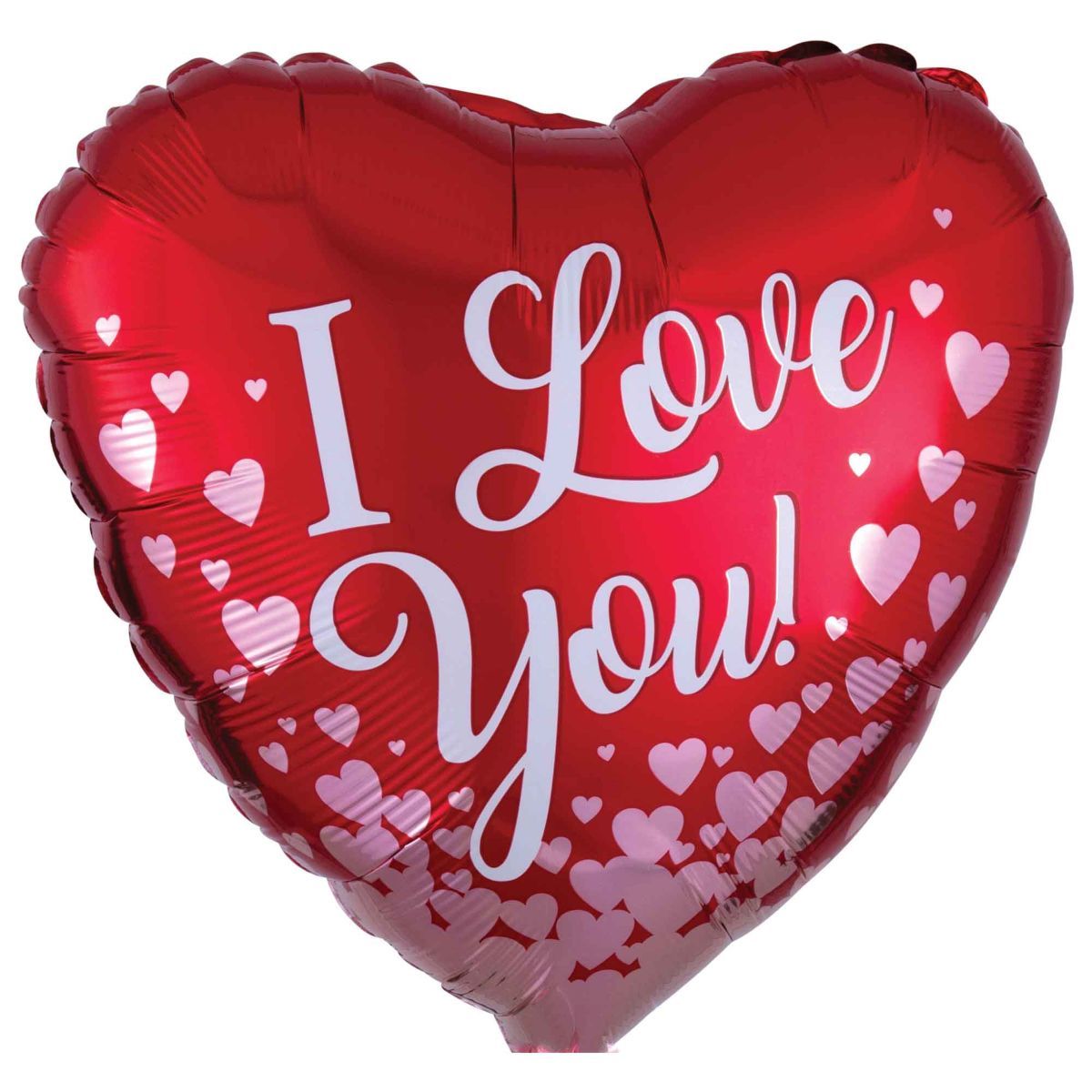 45cm I Love You Heart Foil Balloon - Rose Gold