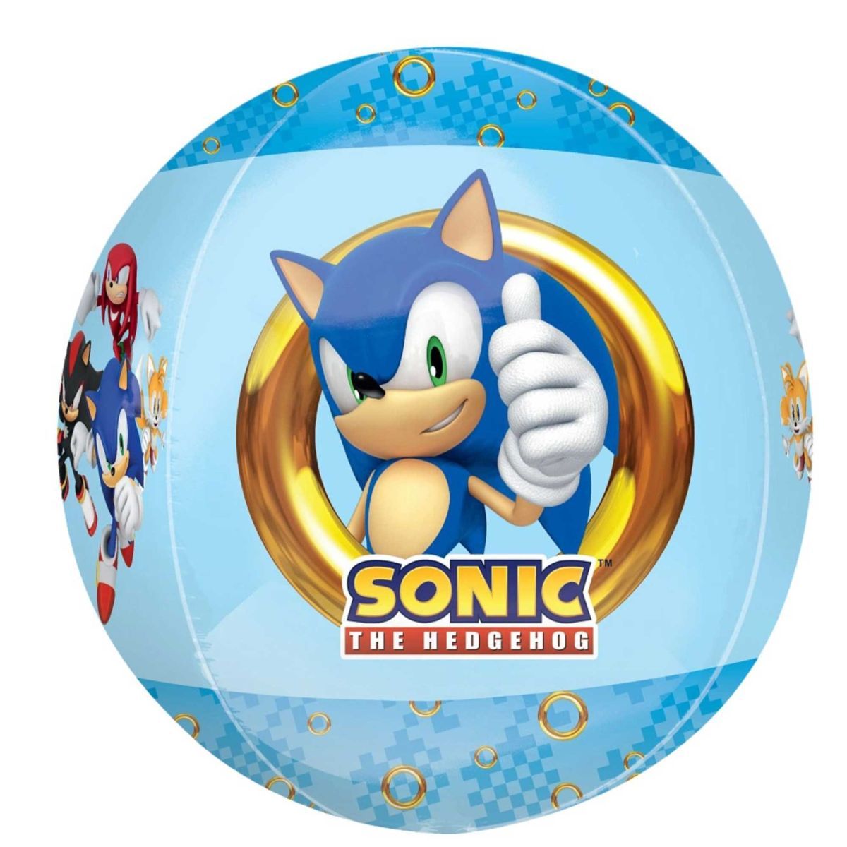 Orbz XL Sonic the Hedgehog Foil Balloon 40cm - Multicoloured