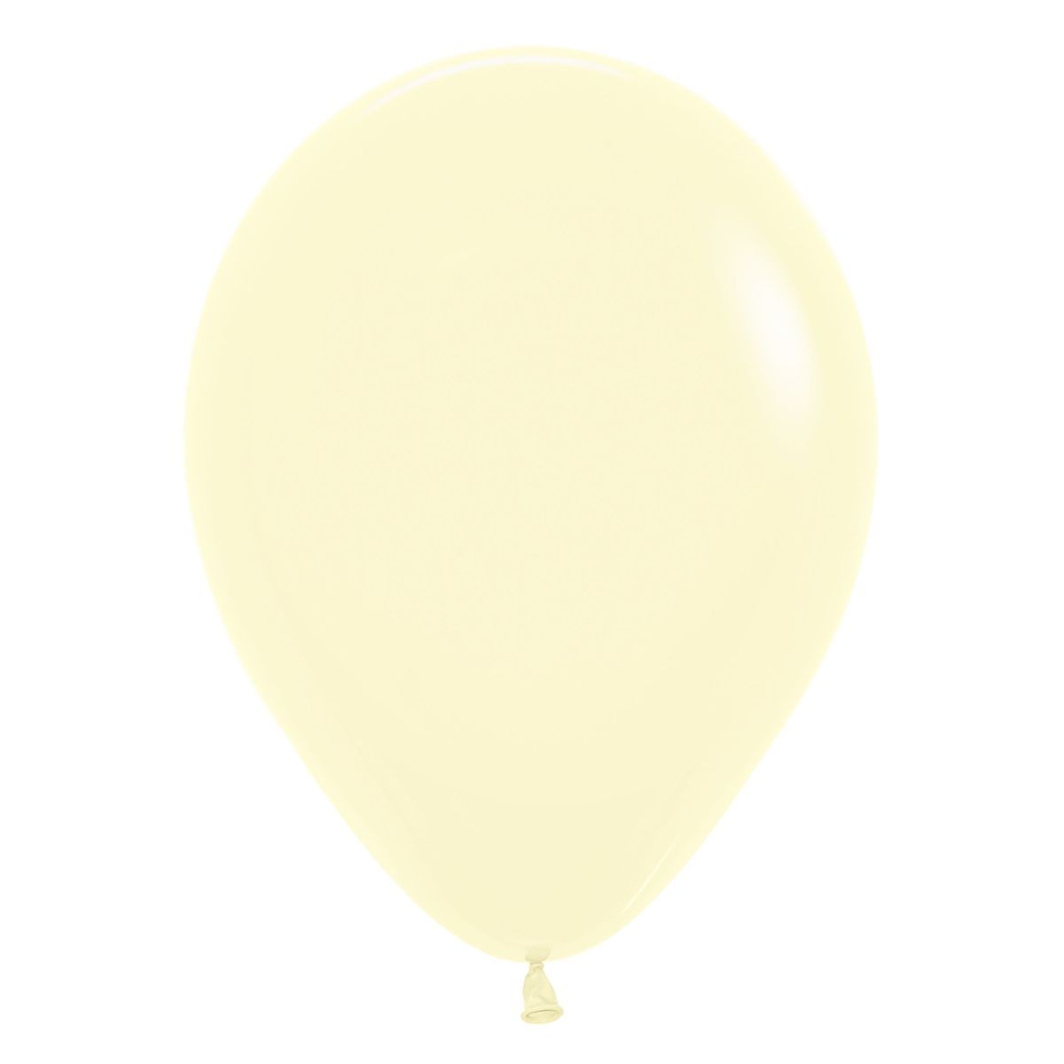 50 Pack 30cm Pastel Matte Yellow Latex Balloons