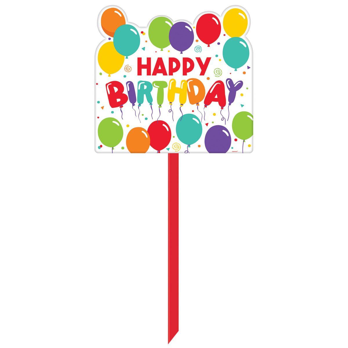 Birthday Celebration Yard Sign - Multicoloured