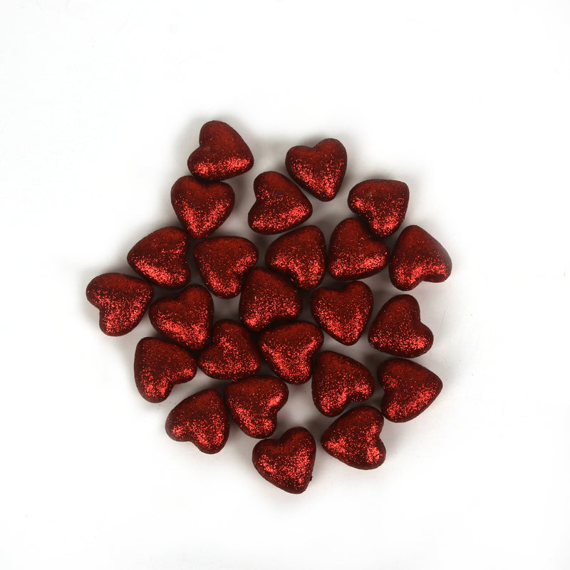 Foam Hearts Red - Red Dot