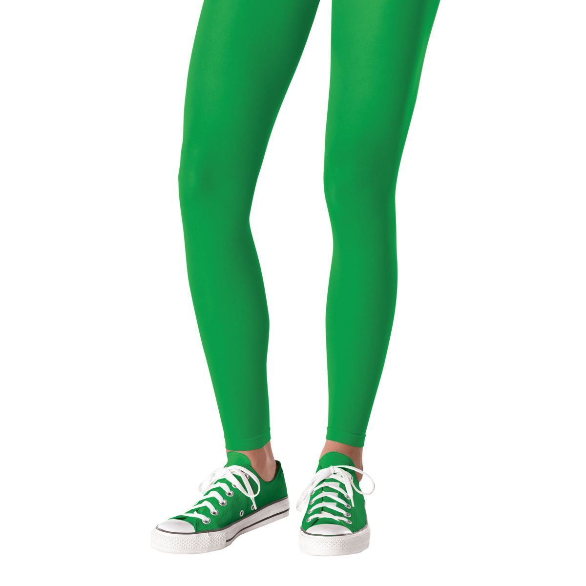 Footless Tights One Size - Festive Green