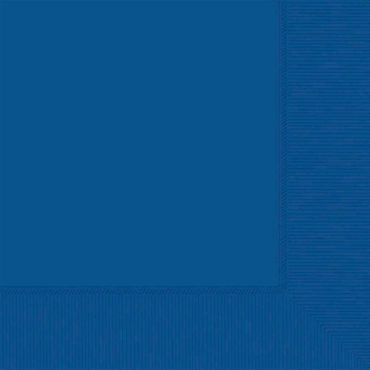 40 Pack Lunch Napkins 2 Ply 33cm x 33cm - Bright Royal Blue