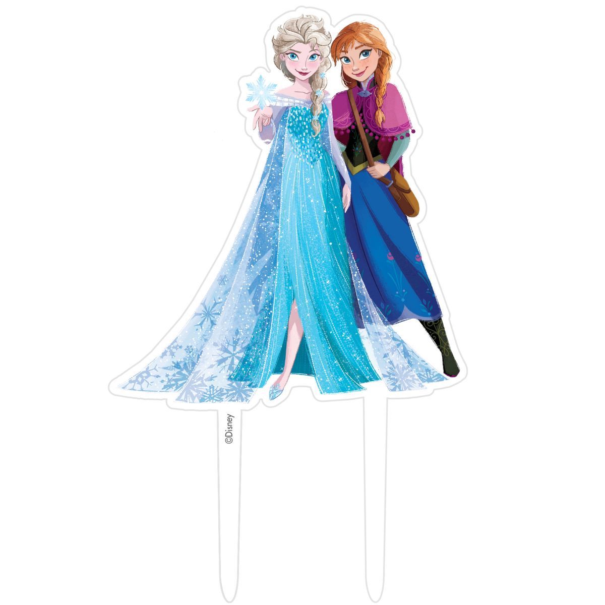 Frozen 2 Acrylic Cake Topper - Anna and Elsa