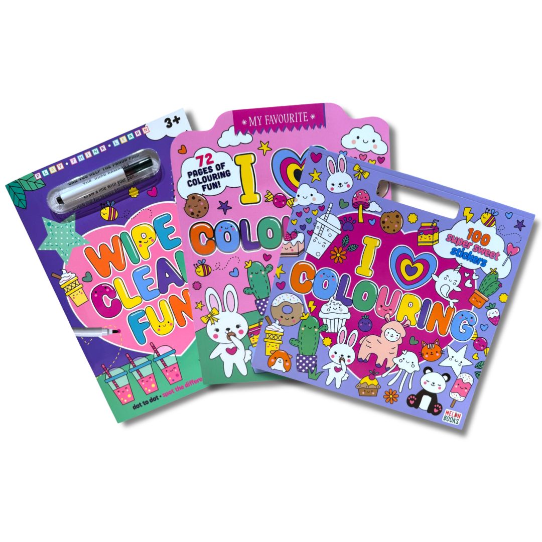 Kawaii Activity Books - 4 Assorted