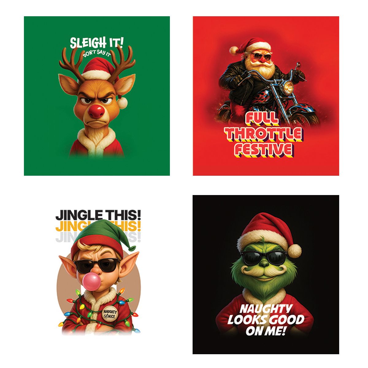 Men's Christmas T-Shirt - 4 Assorted Designs