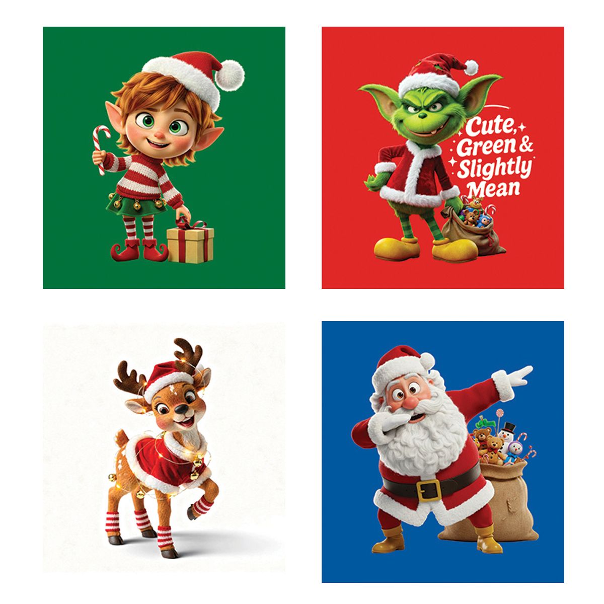 Children's Christmas T-Shirt - 4 Assorted Designs