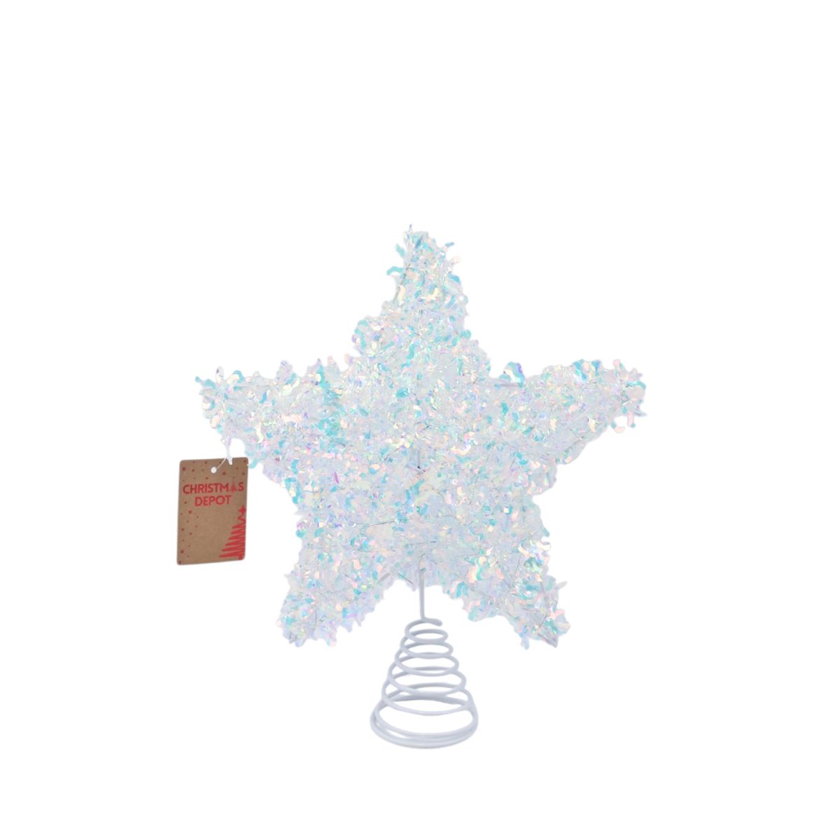 Christmas Star Tree Topper 25 x 30cm - Silver
