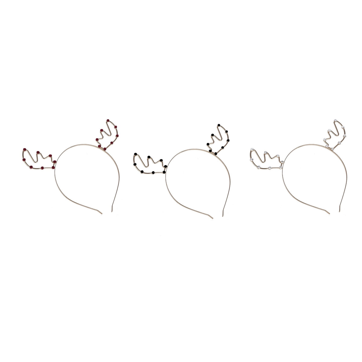Diamante Antlers Headband Metal