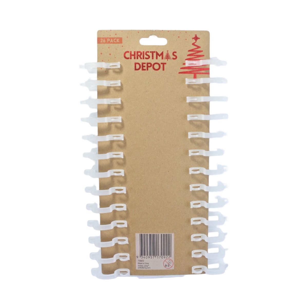 26 Pack Christmas Fairy Light Clips