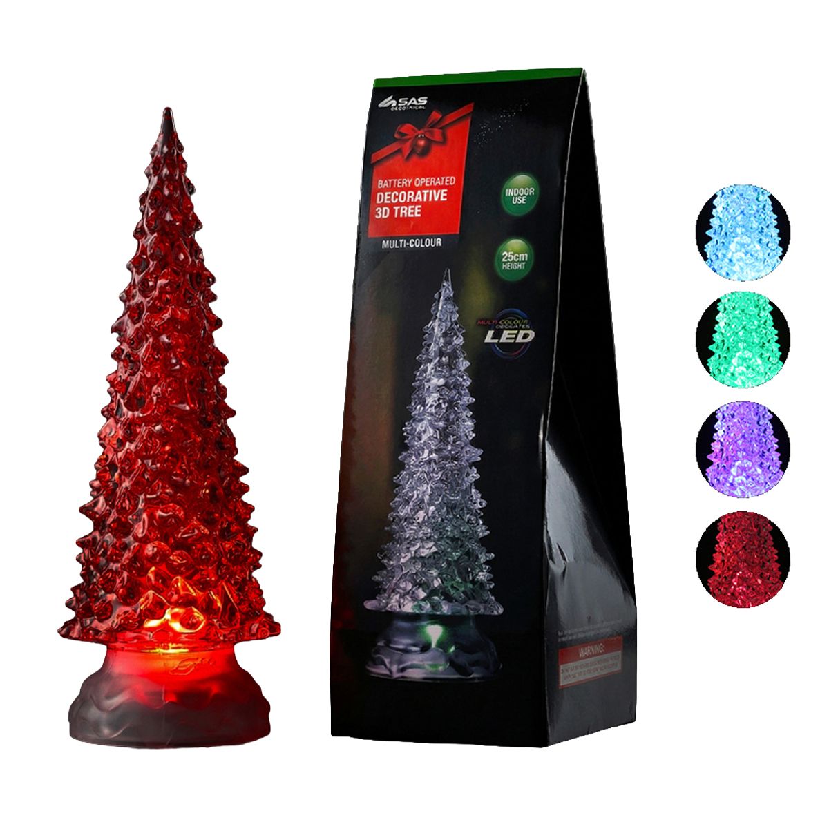 25cm Colour-Changing LED Christmas Tree Light