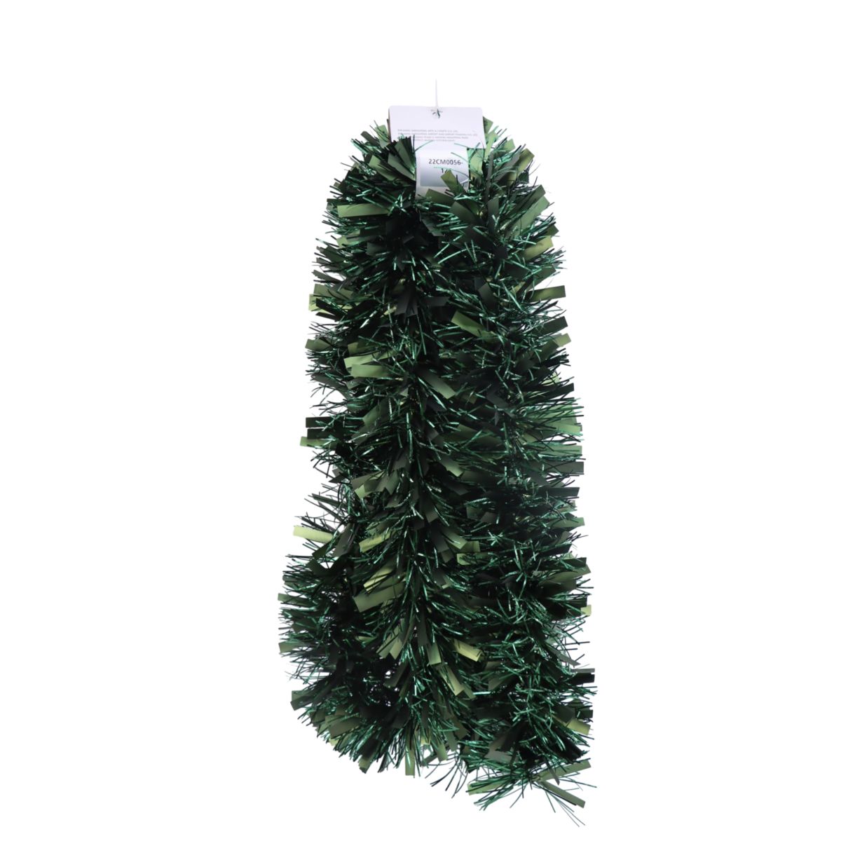 Christmas Tinsel Garland Chunky 2.74m - Forest Green