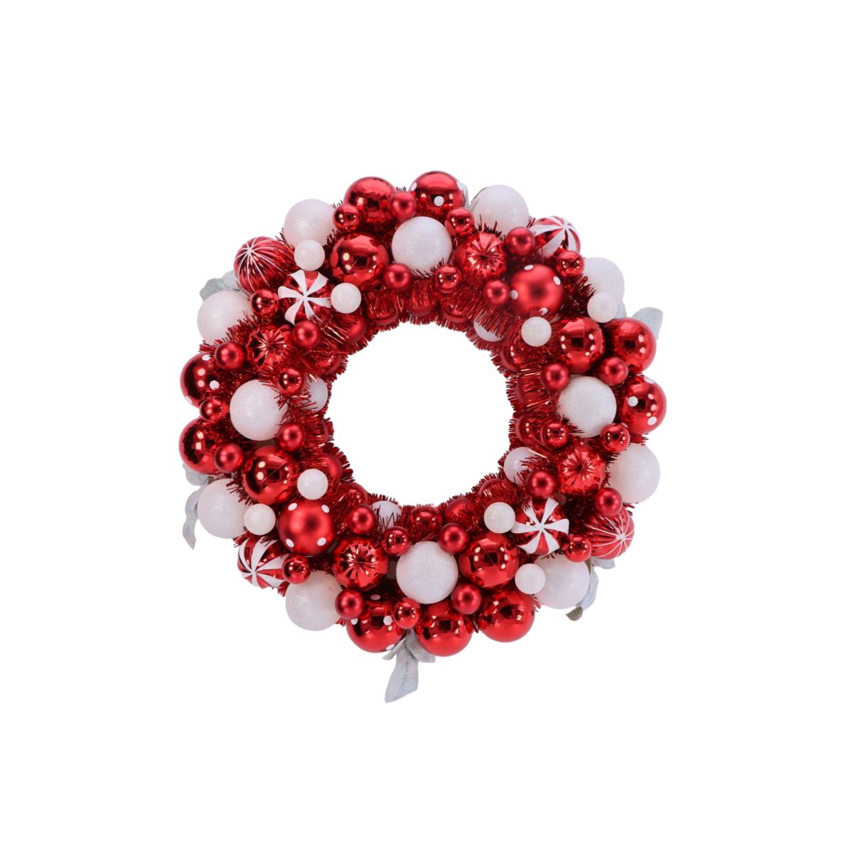 Candy Cane Christmas Wreath 47cm