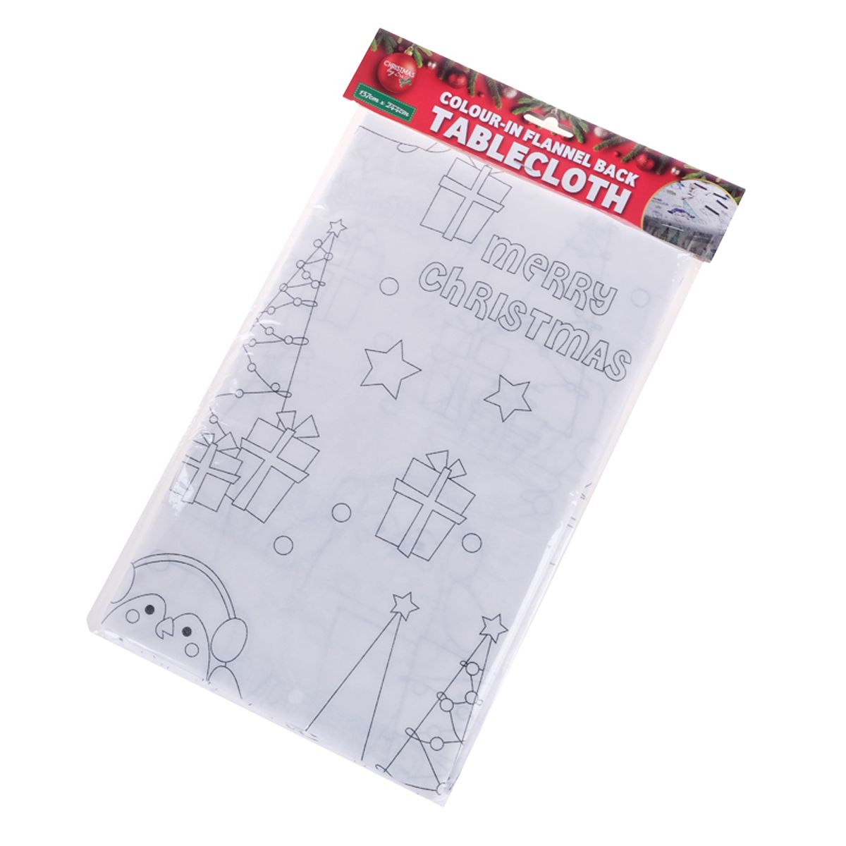 Christmas Colour-In Activity Tablecloth 137 x 244cm