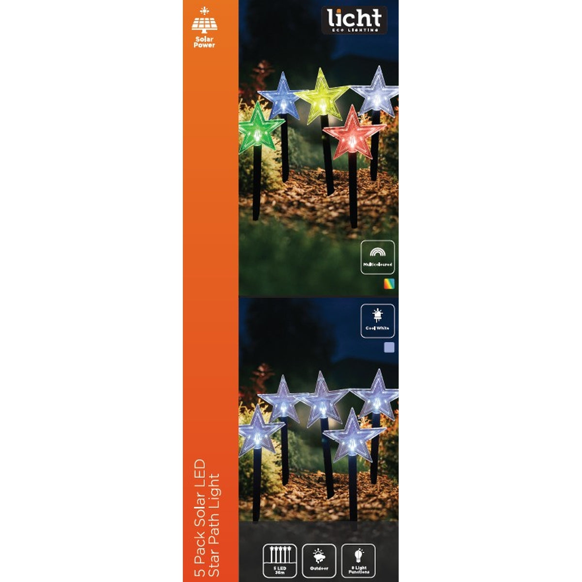 Candy Star Path Lights LED 5 Pack