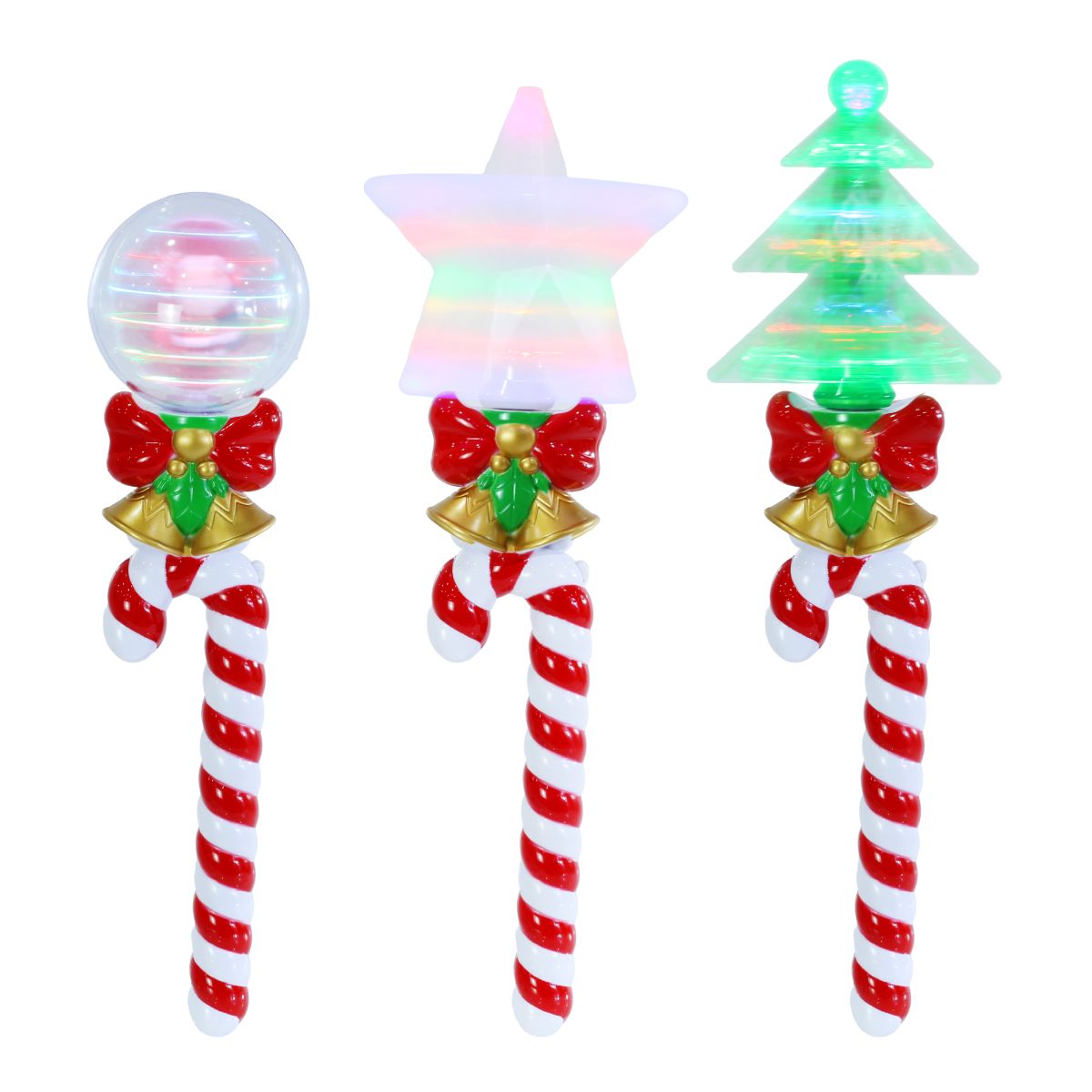 LED Candy Cane Spinner - Assorted