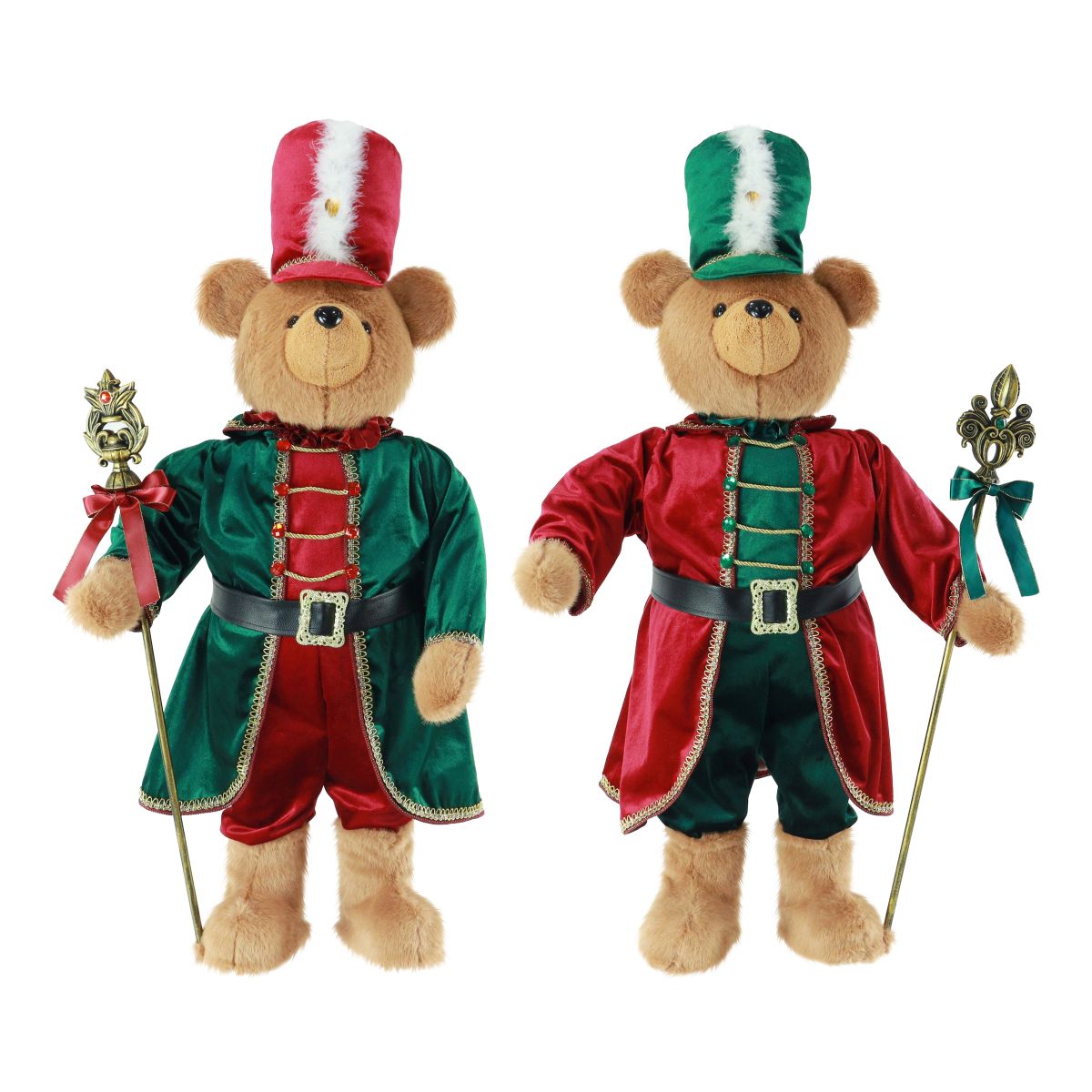 Giant Elegant Bear with Velvet Hat and Sceptre 103cm - Assorted
