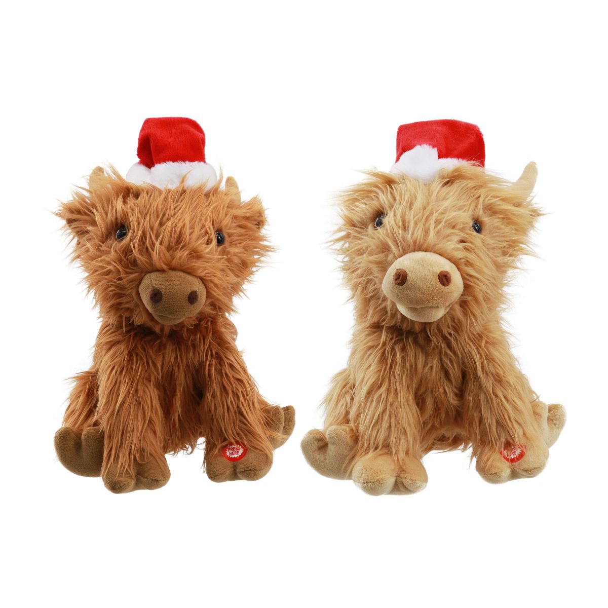 Christmas Musical Highland Cow Plush