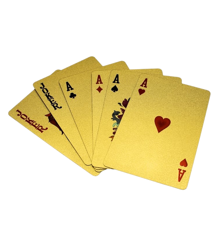 Gold Foil Aussie Playing Cards