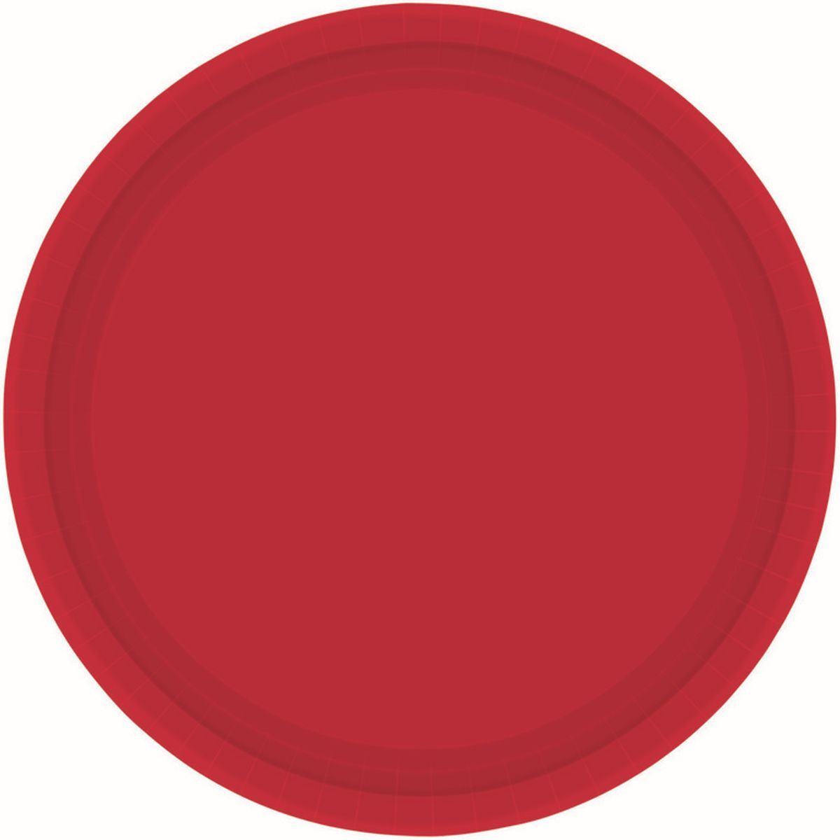 Paper Plate Red 23cm - 20 Pack